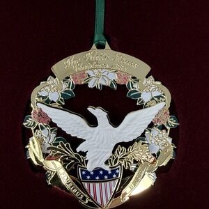 White House Historical Assoc Christmas 1998 Ornament President Buchanan Made USA